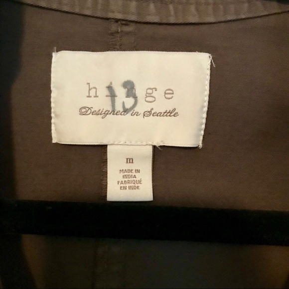 Olive Green Lightweight Utility Jacket - Picture 3 of 5